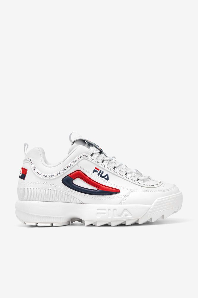 Fila Trainers Mens White Disruptor 2 Premium Repeat - Ireland 50128-RDTV